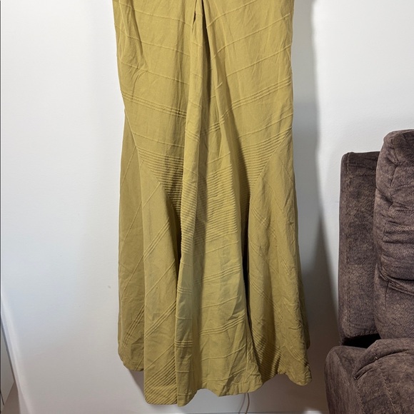 Free People Outta Here Midi Dress - Crushed Rosemary - M - NWT - 100% Cotton - Picture 3 of 14